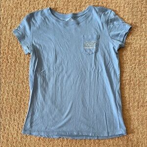 Euc Vineyard Vines Light Blue Kids Tee size L